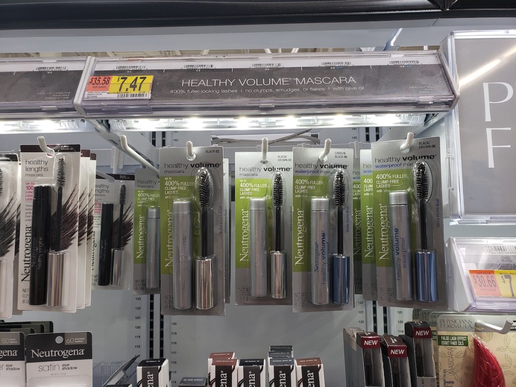 display of neutrogena healthy volume mascara at walmart