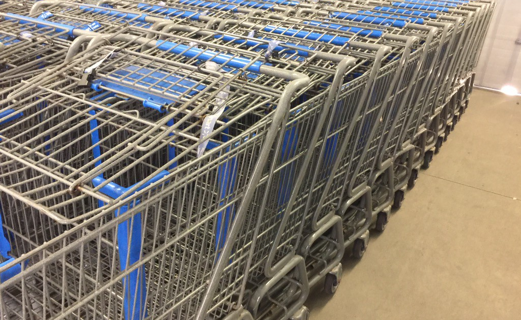 Walmart shopping carts