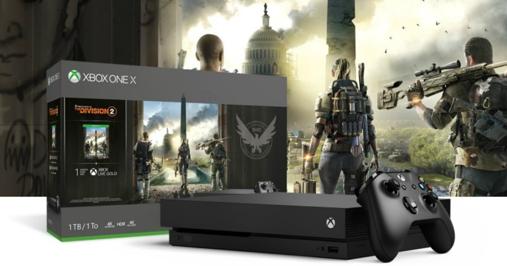 xbox one x tom Clancy console and game screen shot