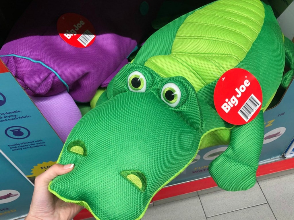 Large plush alligator called Big Joe