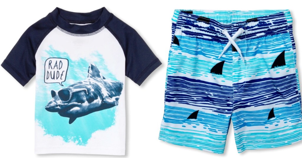 boys rash guard and trunks