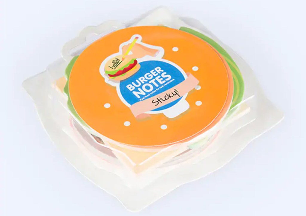 burger sticky note pad