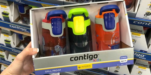 Contigo Kids Spill-Proof Water Bottles 3-Pack Only $12.98 at Sam’s Club (Just $4.32 Each)
