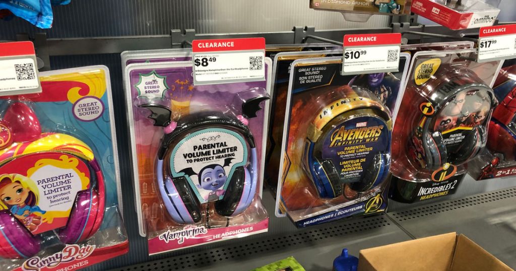 ekids wired headphones on shelf at bestbuy