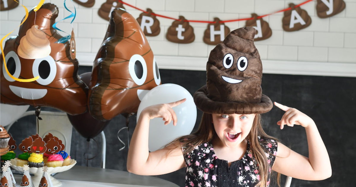 cute and fun poop party hat