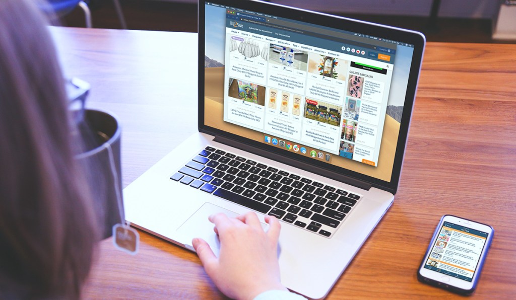 web browser open to amazon page on hip2save