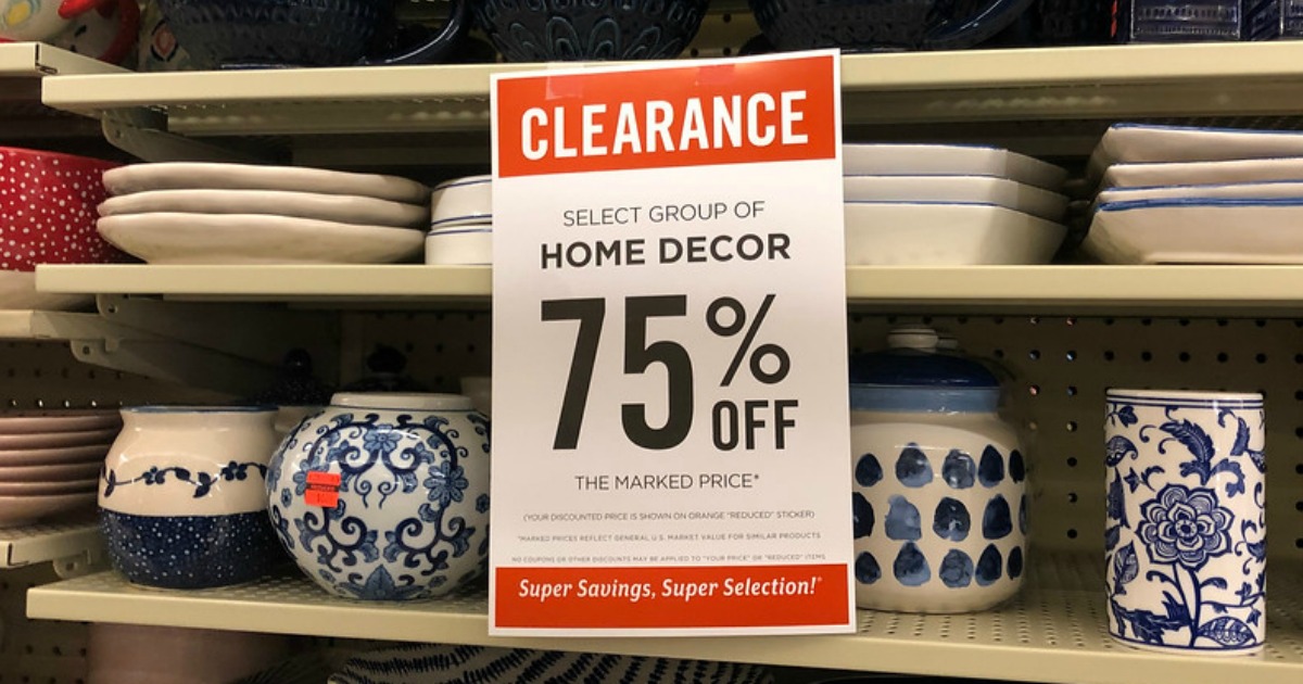 hobby lobby 75% off clearance sign