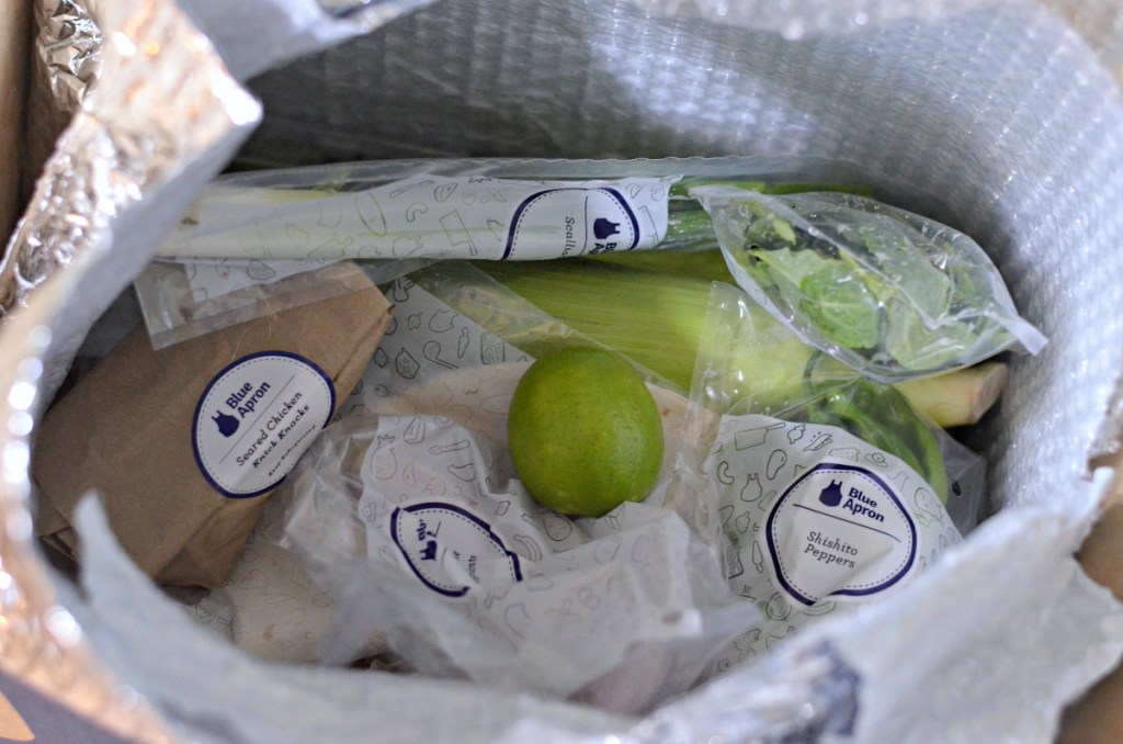 box of groceries