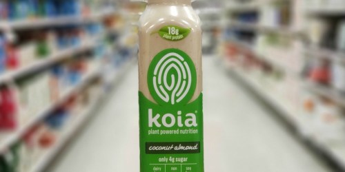 70% Off Koia Plant Powered Protein Drinks After Cash Back at Target