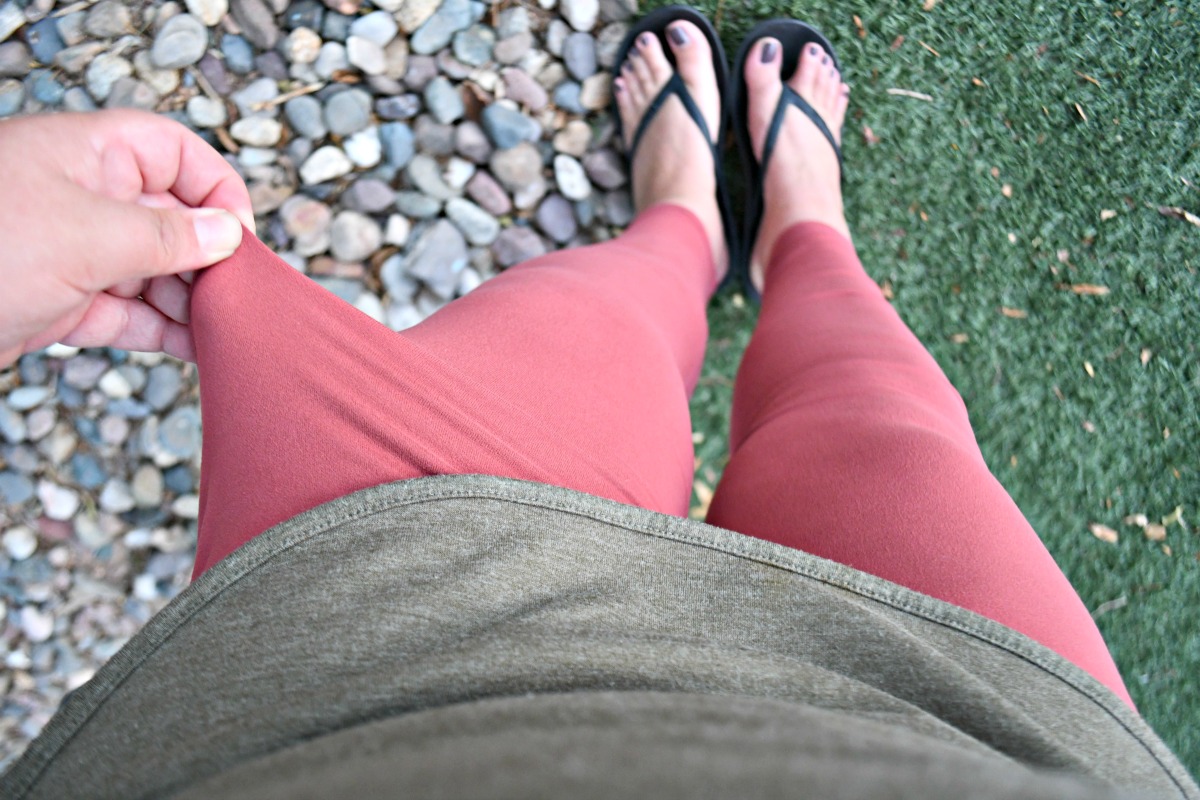 wearing super thin leggings from amazon