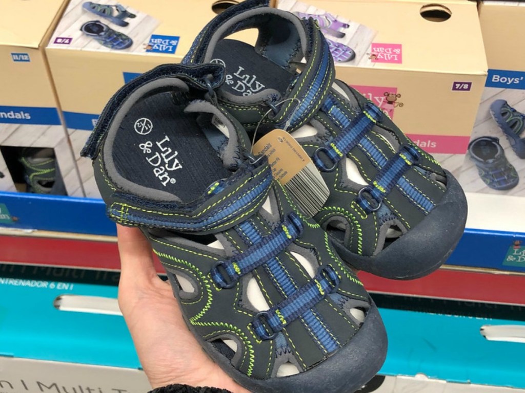 kids outdoor blue sandals in store