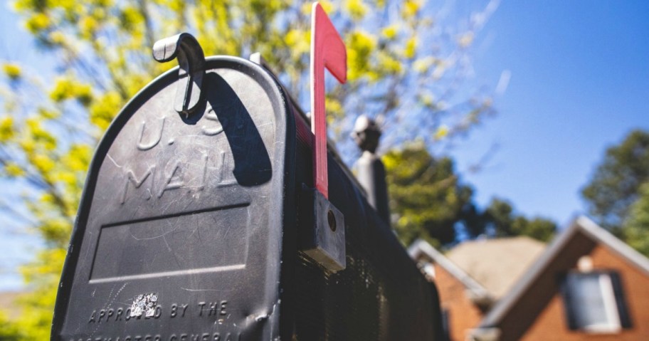 black mailbox