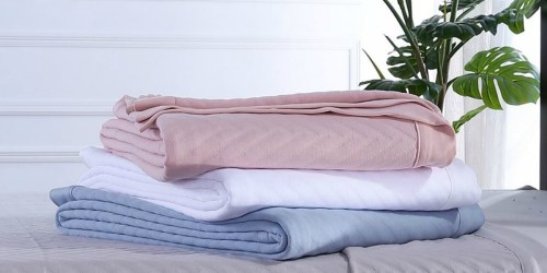 Martha Stewart Triple-Stitch Knit Blanket Only $29.99 at Macy’s (ALL Sizes)