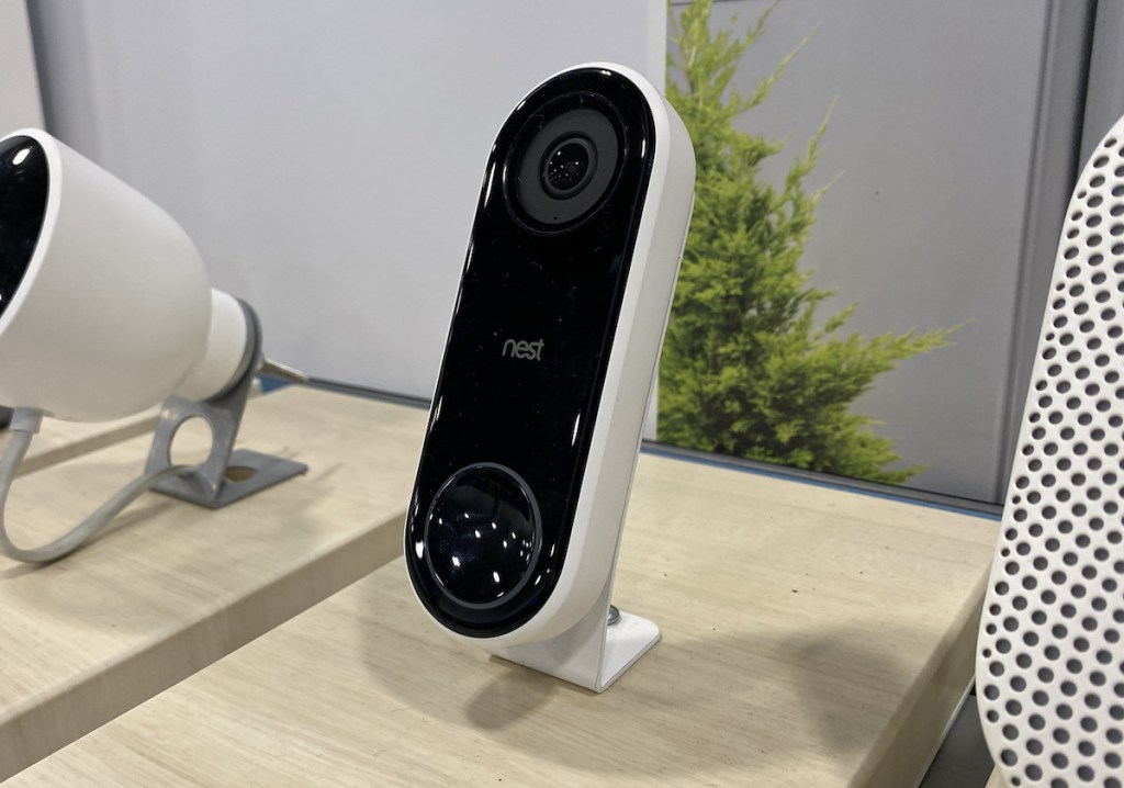 nest doorbell on store shelf