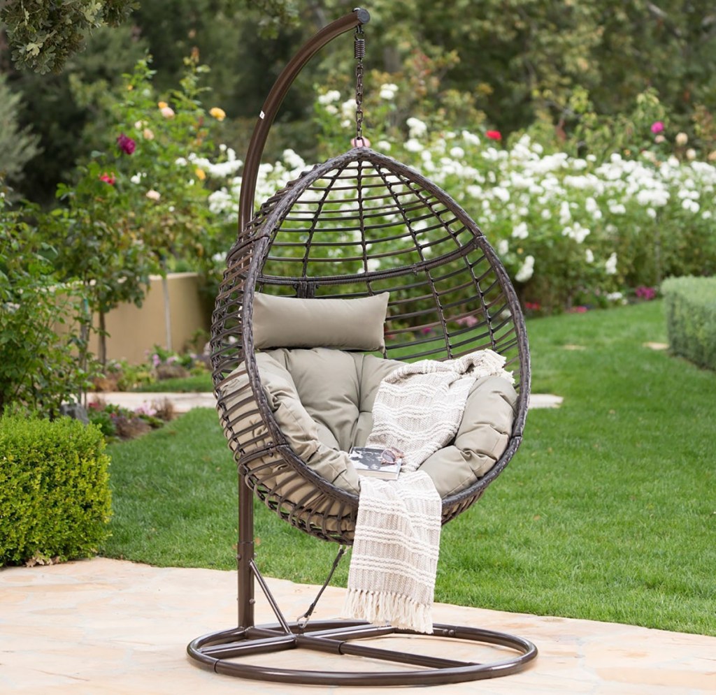 hanging swinging chair from overstock