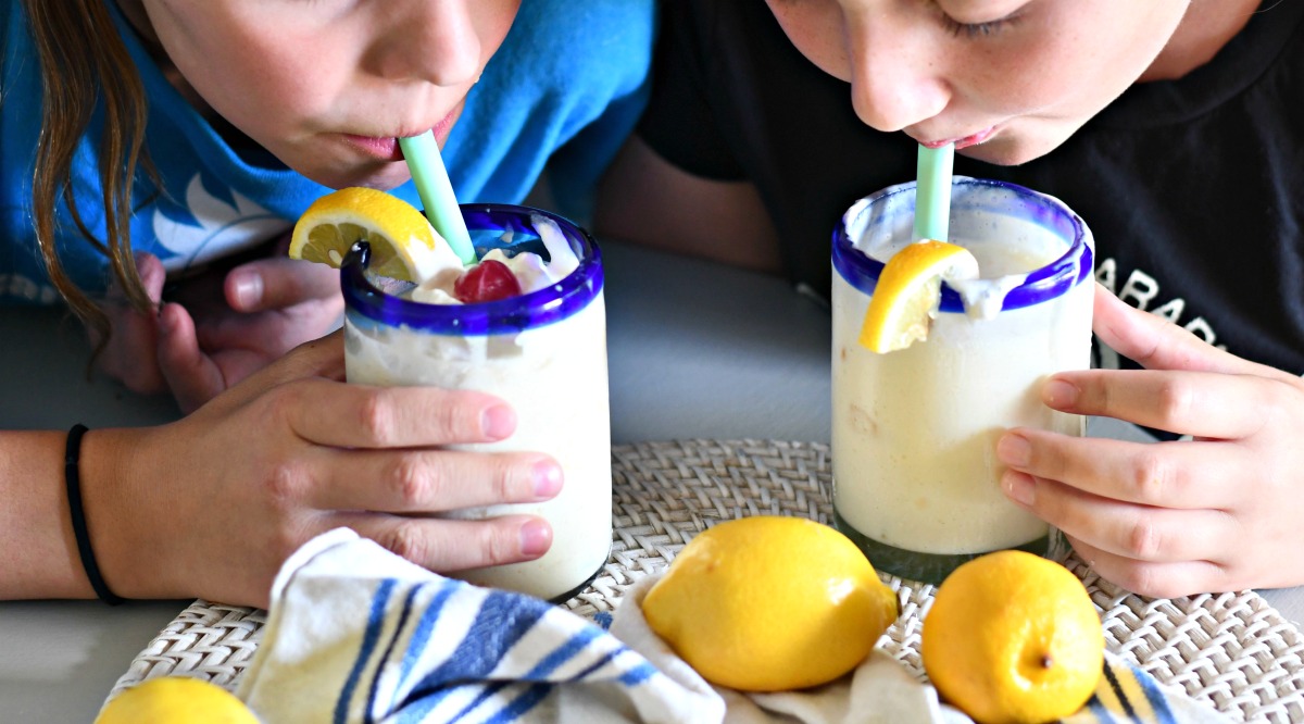 sipping copycat chick-fil-a lemonade freeze copycats