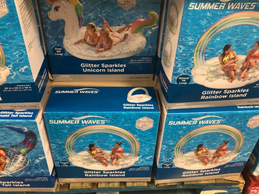 summer waves floats display