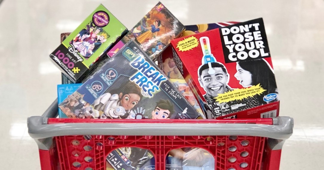 Target board games in shopping cart