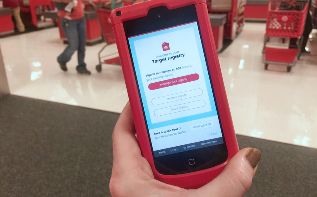 target registry app on phone