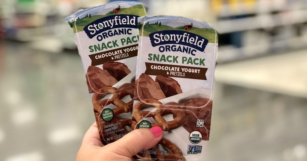 stonyfield yogurt snack packs at target