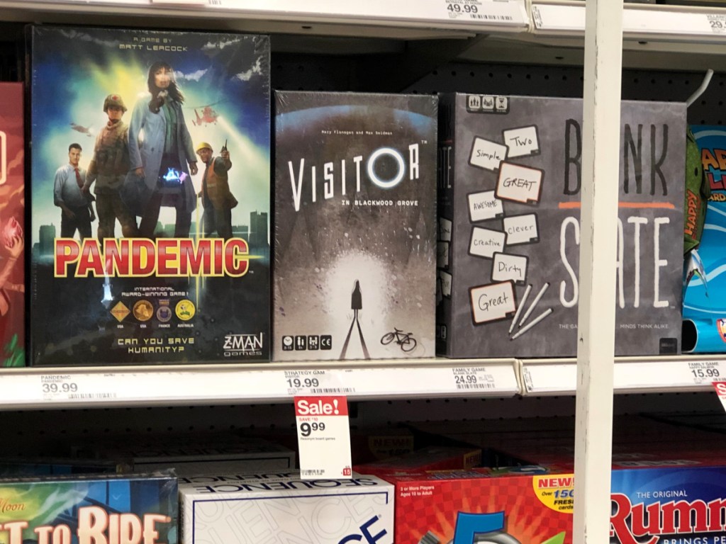 Visitor in Blackwood Grove game on Target shelf