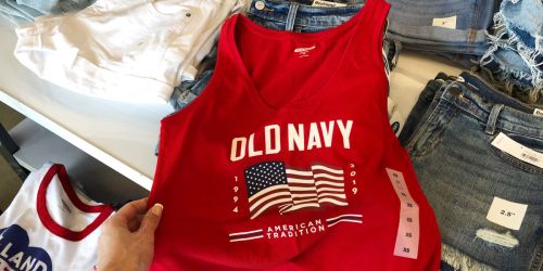 Old Navy Flag Tees & Tanks Only $2 (Cardmembers Only)