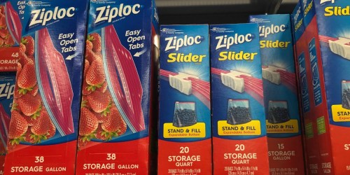 Ziploc Gallon Storage Bags 96-Count Just $13.98 at Amazon + FREE Ziploc NFL Slider Bags