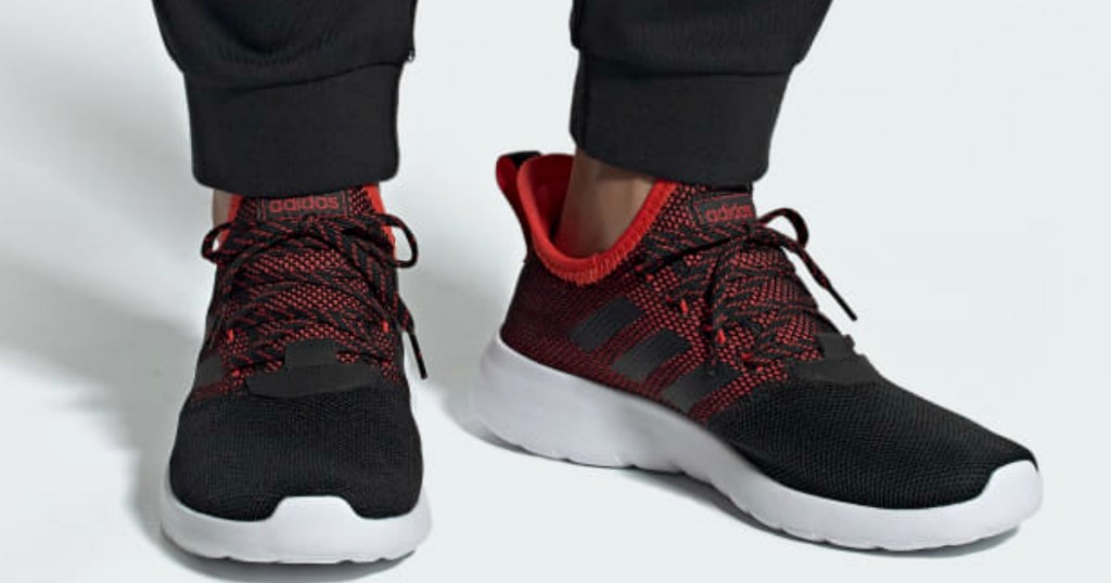 Adidas Men's Lite Racer Running Shoes being worn