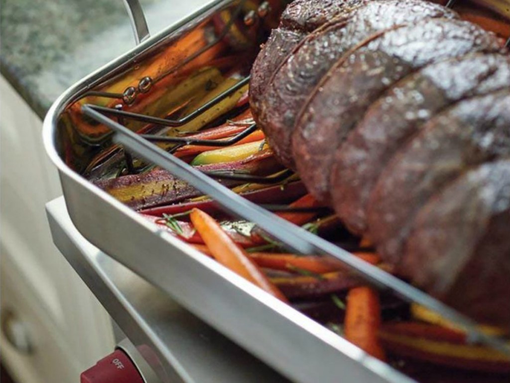 Calphalon Signature Roasting Rack in oven