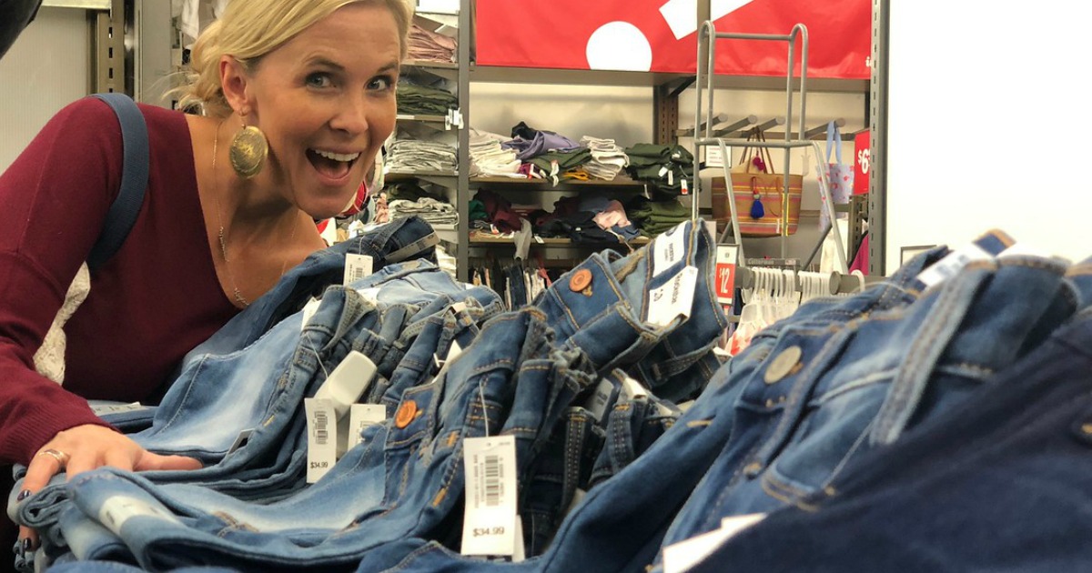 Woman in Old Navy with Jeans