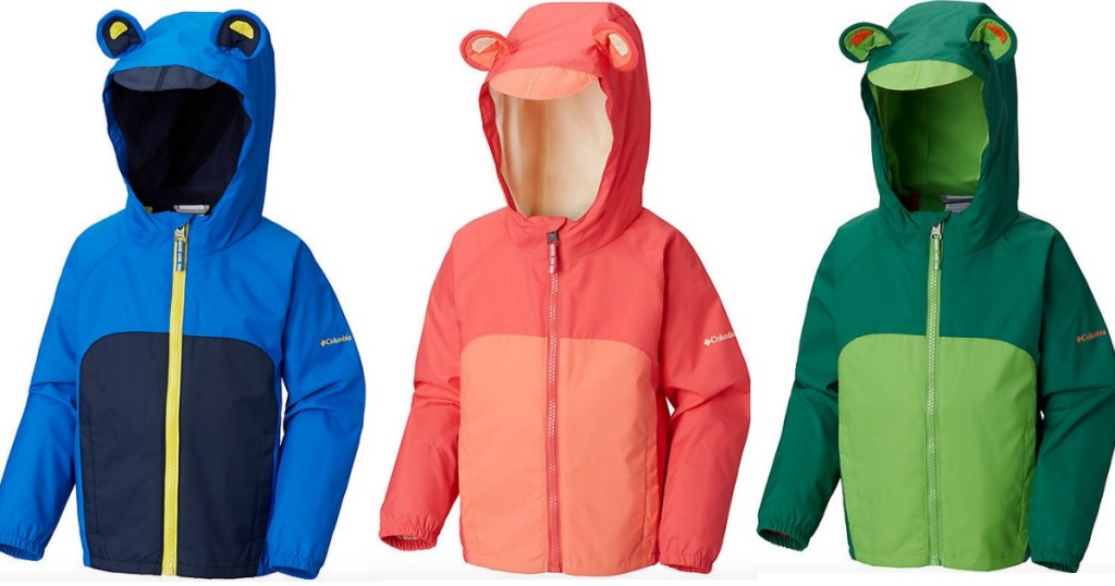 3 Infant Kitteribbit Fleece Lined Rain Jackets