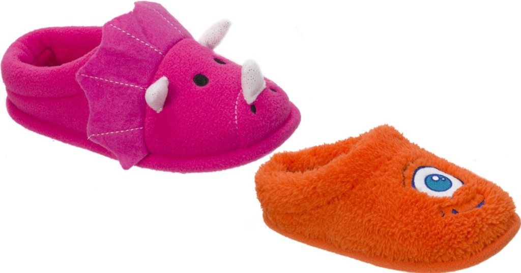 dinosaur and monster slippers