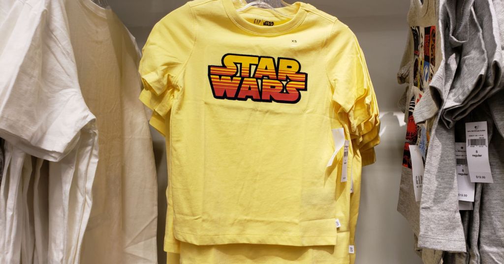 Gap Star Wars Yellow Tshirt in Store