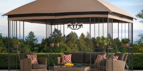 Garden Treasures 10 ft. x 10 ft. Gazebo Only $124 at Lowe’s (Regularly $248)