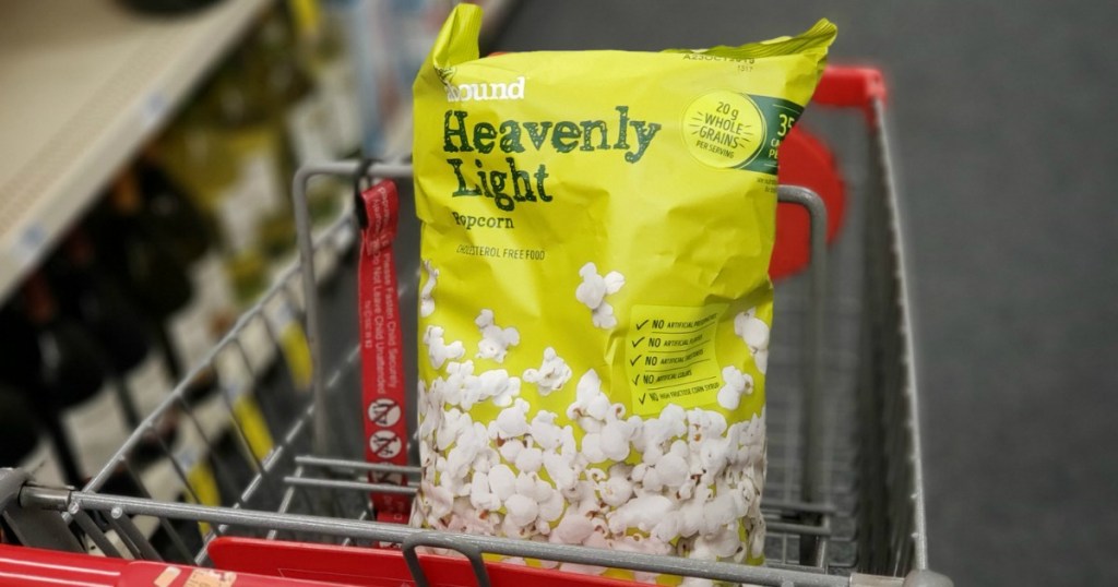 bag of heavenly light gold emblem abound popcorn in cvs cart