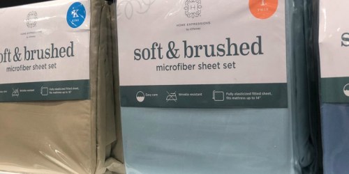 Wrinkle-Resistant Microfiber Sheet Sets from $10.49 on JCPenney.com