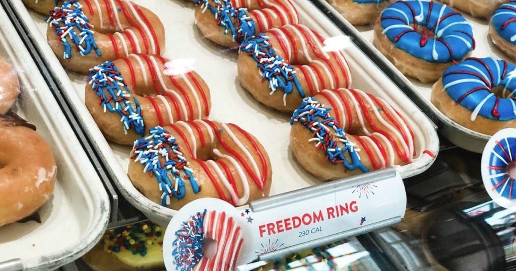 Krispy Kreme 4th of July Doughnuts