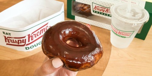 One Dozen Krispy Kreme Chocolate Glazed Doughnuts Just $2 w/ Any Dozen Purchase (August 2nd Only)
