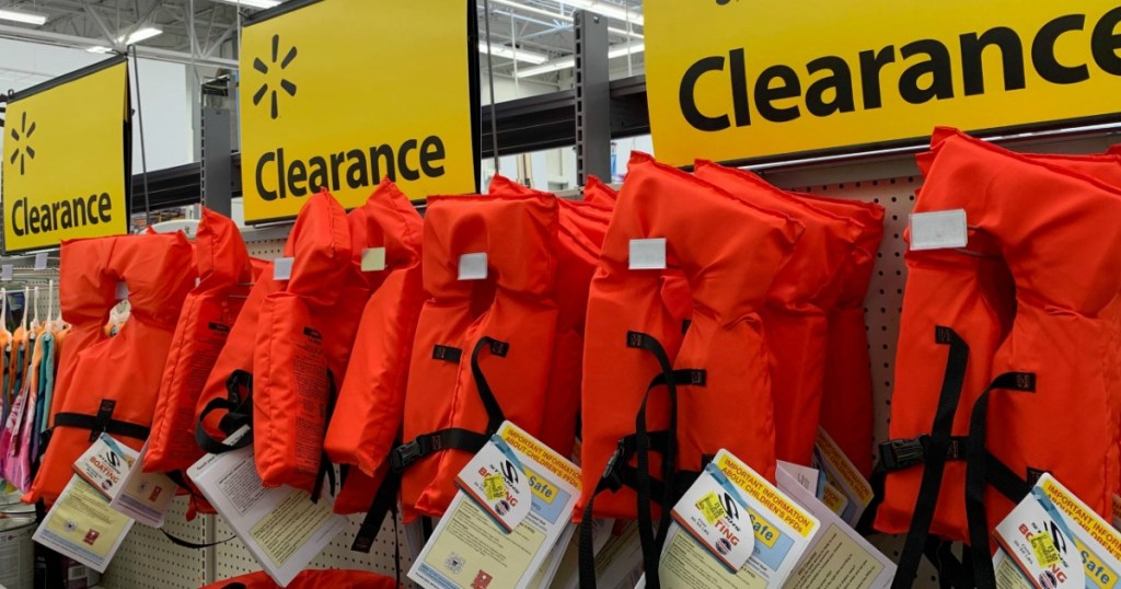 life jackets on clearance at walmart