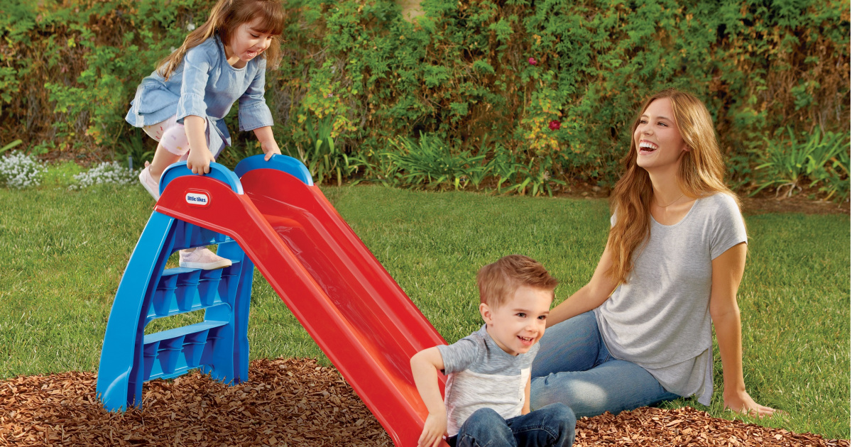 little tikes red and blue first slide