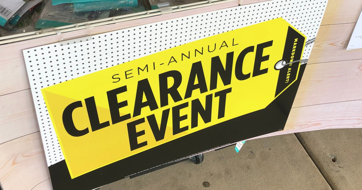 Michaels Semi Annual Clearance Event Sign