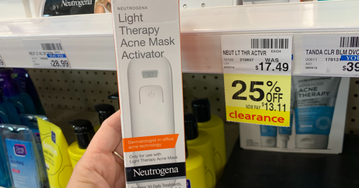 Nuetrogena light therapy acne mask