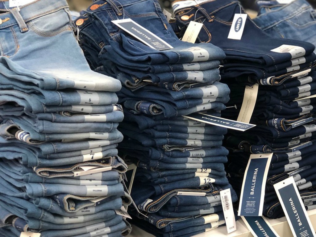 Old Navy Kids Jeans on shelf