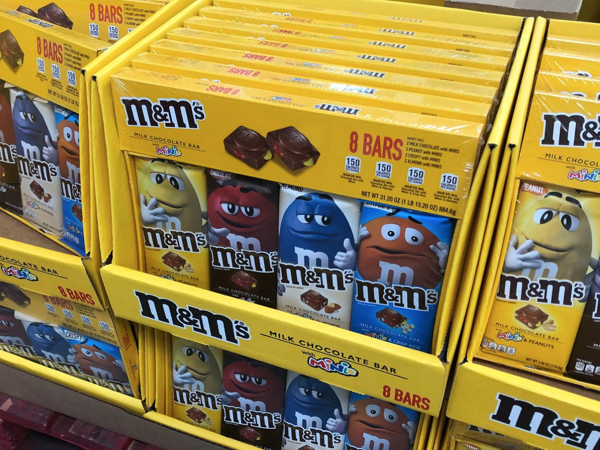 Sam's Club M&M Candy Bars in-store