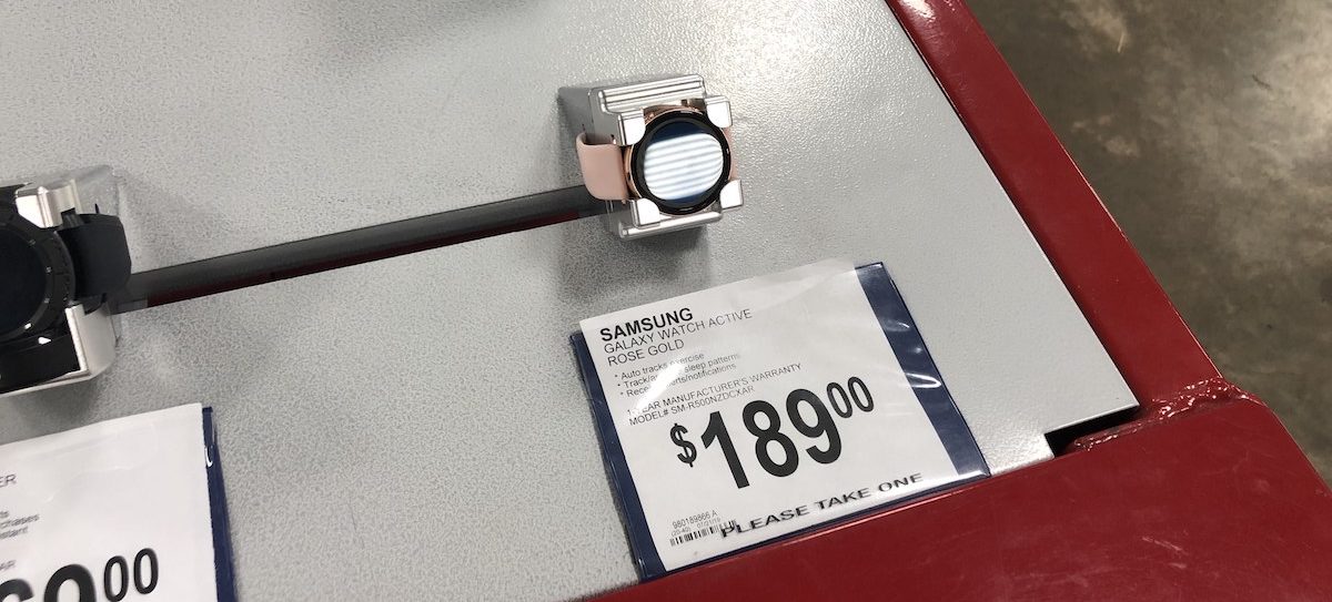 Samsung Galaxy Smart Watch on display at Sam's Club