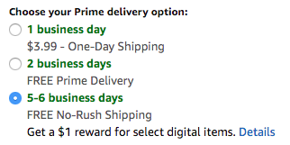 No rush digital amazon credit screenshot