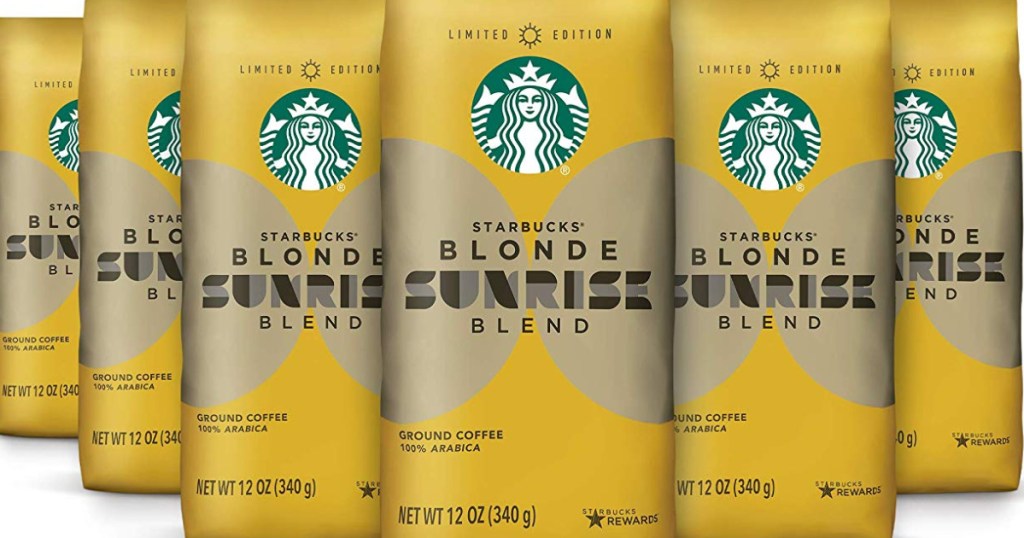 six bags of starbucks blonde sunrise