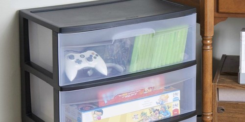 Sterilite Wide 3-Drawer Cart Only $14.96 (Regularly $22)