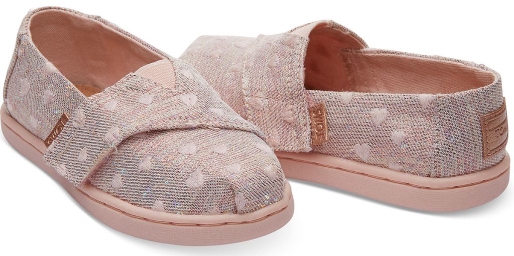 TOMS Classics Rose Cloud Heartsy Glimmer Embroidery