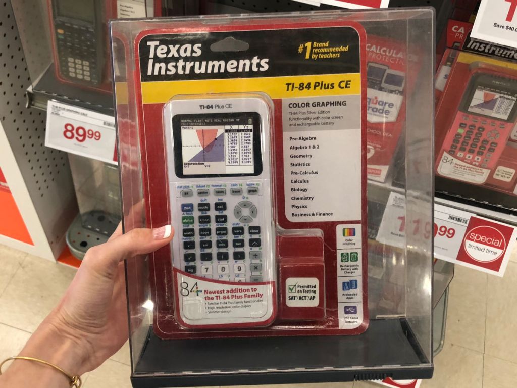 Texas Instruments TI-84 Plus CE Color Graphing Calculator in White